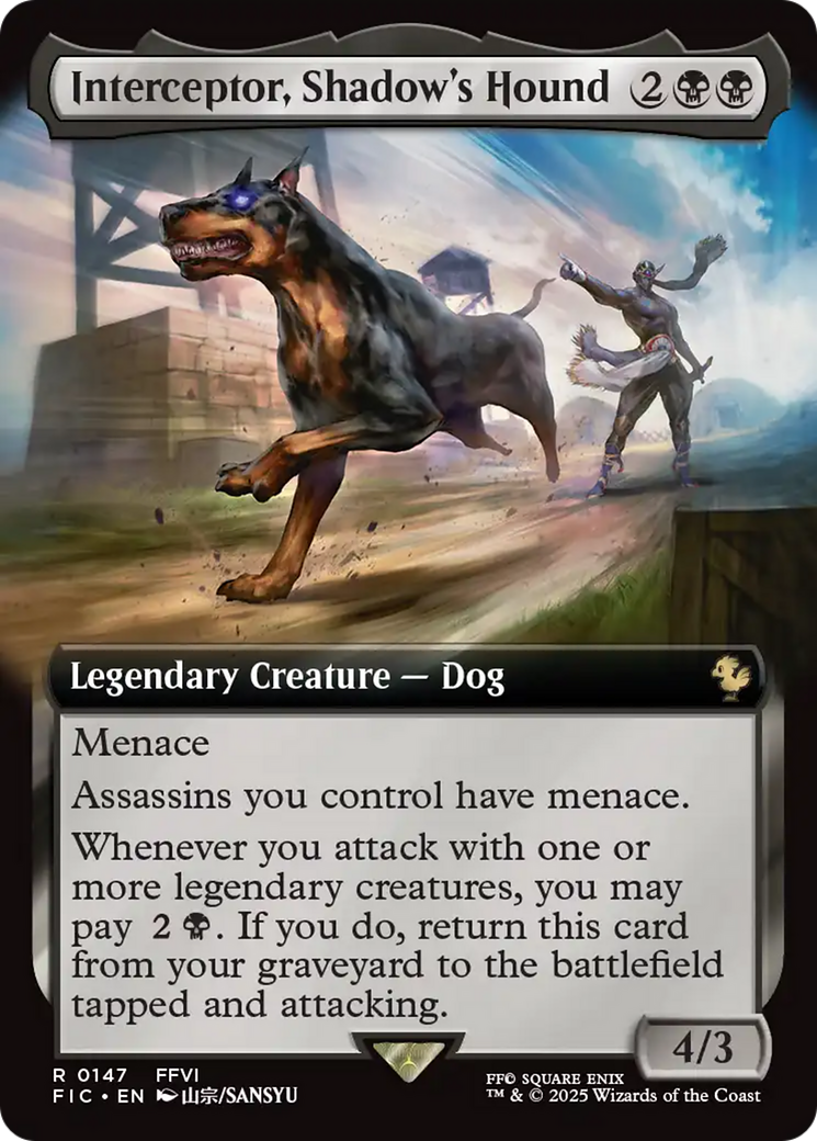 Interceptor, Shadow's Hound (Extended Art) [FINAL FANTASY Commander] | Clutch Gaming
