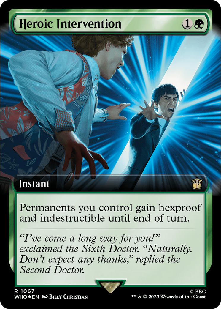 Heroic Intervention (Extended Art) (Surge Foil) [Doctor Who] | Clutch Gaming