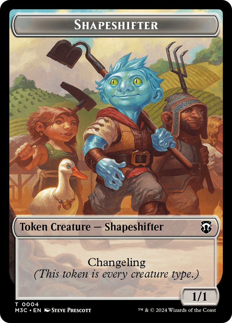 Shapeshifter (0004) // Copy Double-Sided Token [Modern Horizons 3 Commander Tokens] | Clutch Gaming