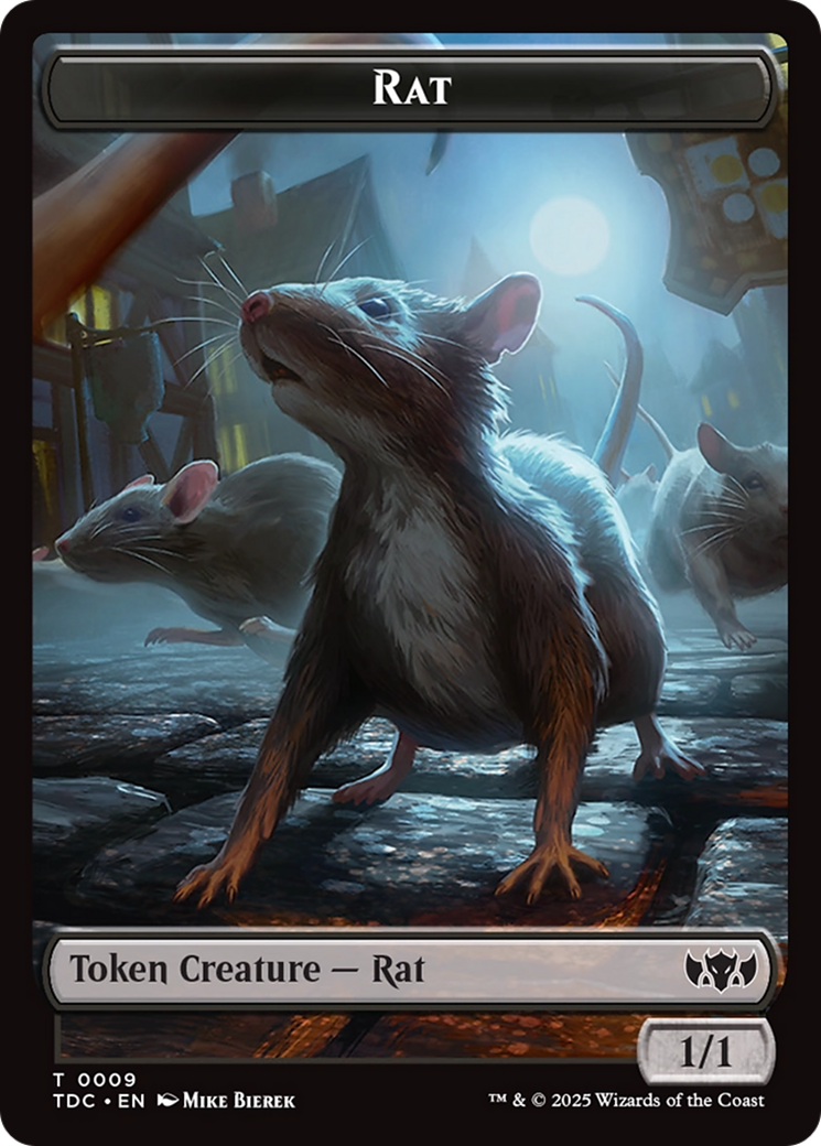 Human // Rat Double-Sided Token [Tarkir: Dragonstorm Commander Tokens] | Clutch Gaming