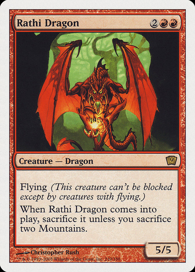 Rathi Dragon (9th Edition) [Oversize Cards] | Clutch Gaming