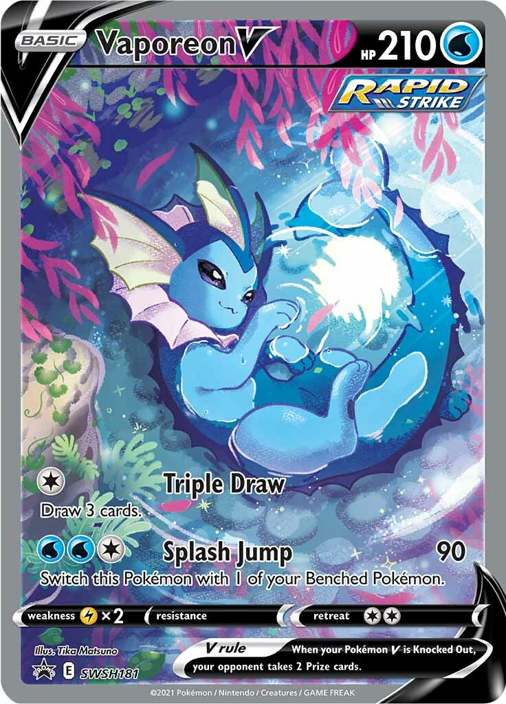 Vaporeon V (SWSH181) [Sword & Shield: Black Star Promos] | Clutch Gaming