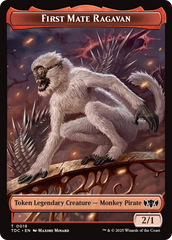 First Mate Ragavan // Treasure Double-Sided Token [Tarkir: Dragonstorm Commander Tokens] | Clutch Gaming