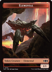 Elemental (0016) // Gold Double-Sided Token [Tarkir: Dragonstorm Commander Tokens] | Clutch Gaming