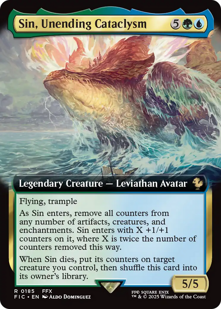 Sin, Unending Cataclysm (Extended Art) [FINAL FANTASY Commander] | Clutch Gaming