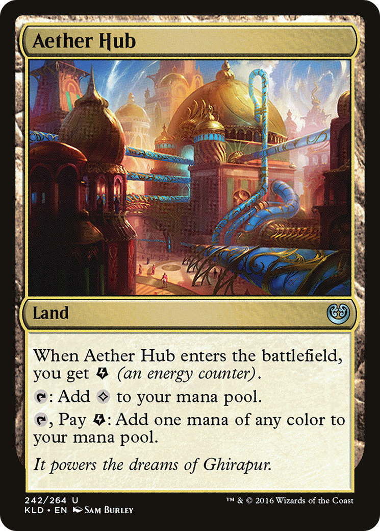 Aether Hub (Ripple Foil) [Modern Horizons 3 Commander] | Clutch Gaming