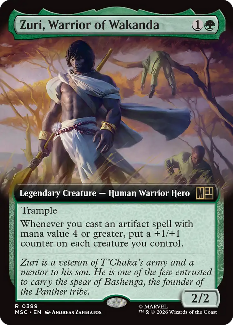 Zuri, Warrior of Wakanda (Extended Art) [Marvel Super Heroes Commander] | Clutch Gaming