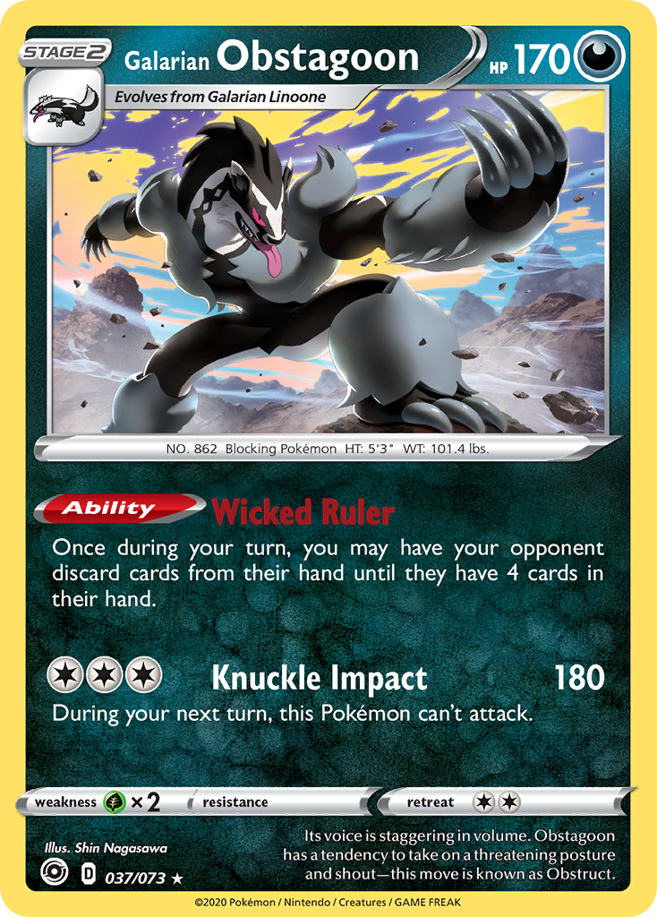 Galarian Obstagoon (037/073) [Sword & Shield: Champion's Path] | Clutch Gaming