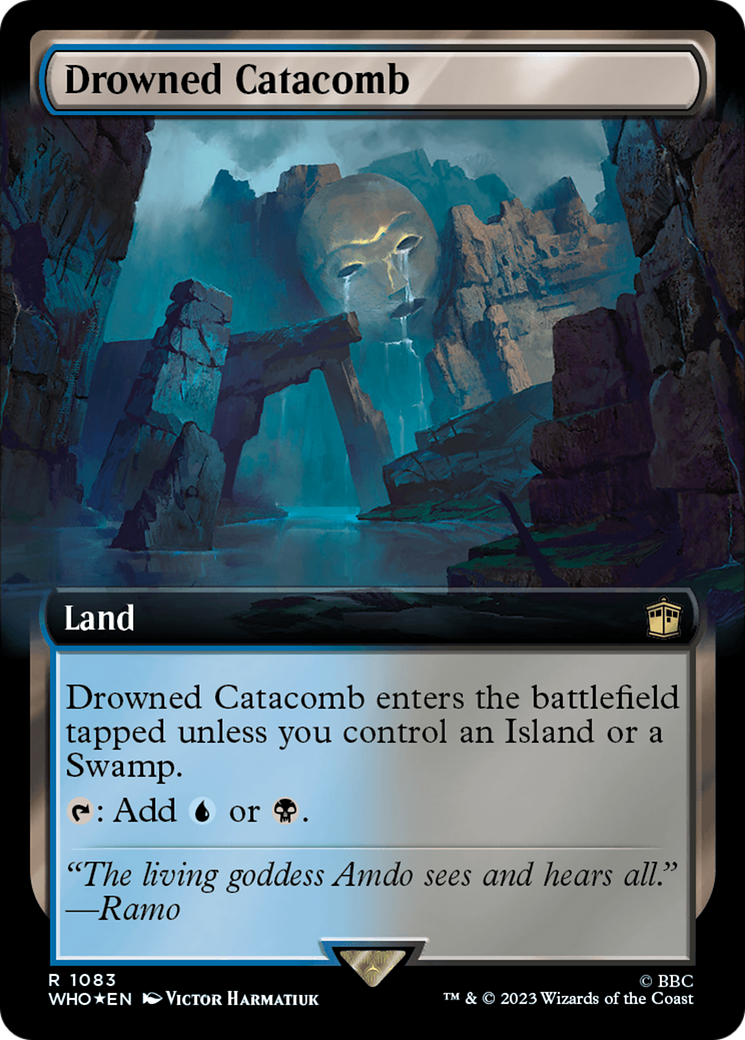 Drowned Catacomb (Extended Art) (Surge Foil) [Doctor Who] | Clutch Gaming