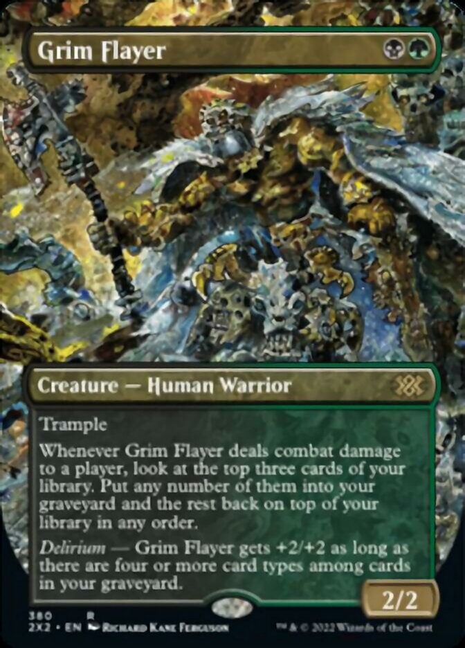 Grim Flayer (Borderless Alternate Art) [Double Masters 2022] | Clutch Gaming