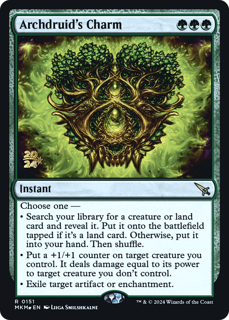 Archdruid's Charm [Murders at Karlov Manor Prerelease Promos] | Clutch Gaming