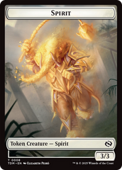 Spirit (0008) // Spirit (0009) Double-Sided Token [Tarkir: Dragonstorm Tokens] | Clutch Gaming