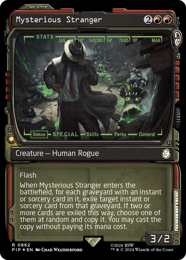 Mysterious Stranger (Showcase) (Surge Foil) [Fallout] | Clutch Gaming