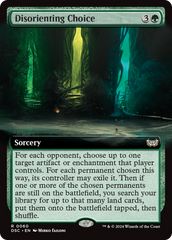 Disorienting Choice (Extended Art) [Duskmourn: House of Horror Commander] | Clutch Gaming