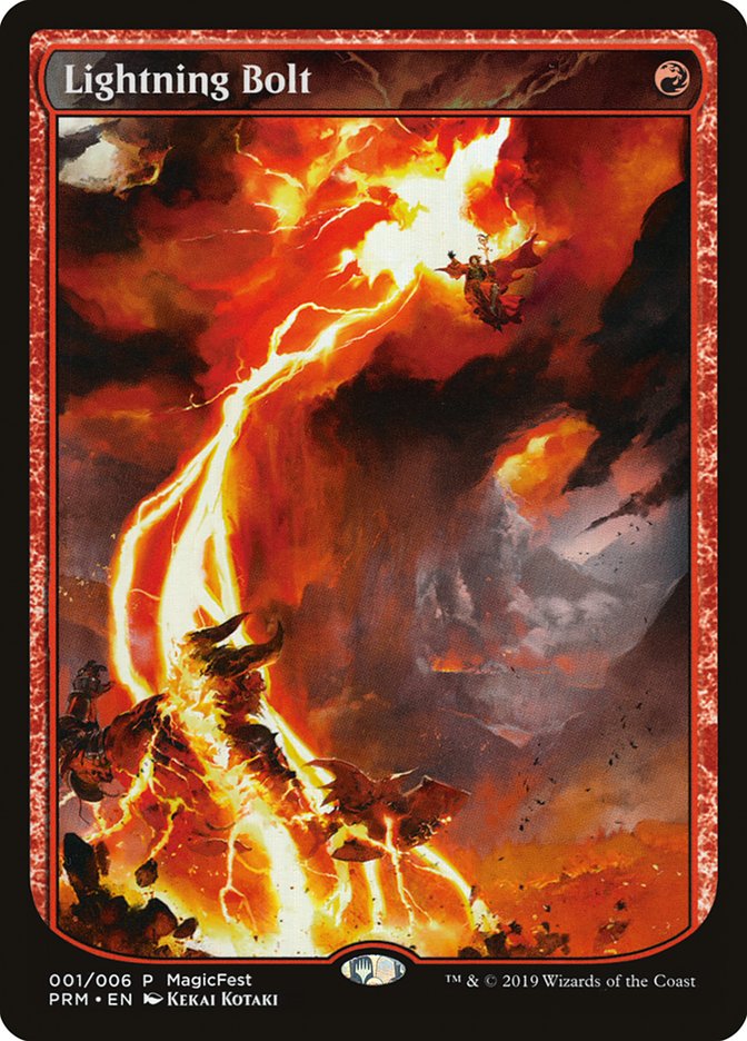 Lightning Bolt (Textless) [MagicFest 2019] | Clutch Gaming