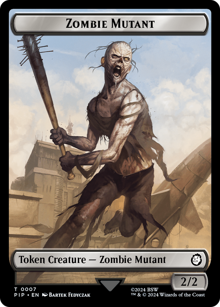 Energy Reserve // Zombie Mutant Double-Sided Token [Fallout Tokens] | Clutch Gaming