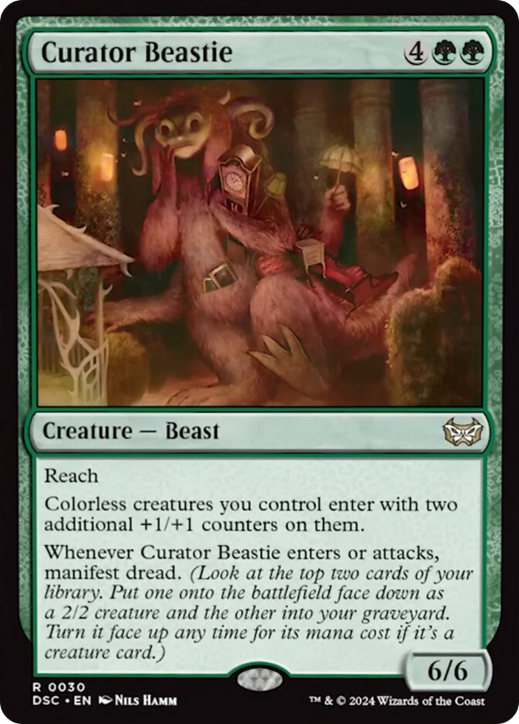 Curator Beastie (Extended Art) [Duskmourn: House of Horror Commander] | Clutch Gaming