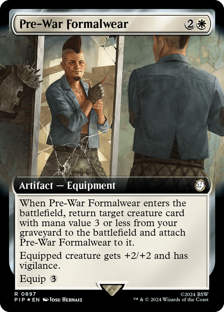 Pre-War Formalwear (Extended Art) (Surge Foil) [Fallout] | Clutch Gaming