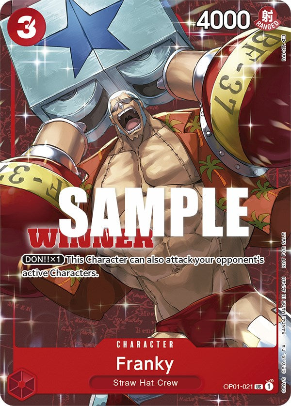 Franky (Tournament Pack Vol. 2) [Winner] [One Piece Promotion Cards] | Clutch Gaming