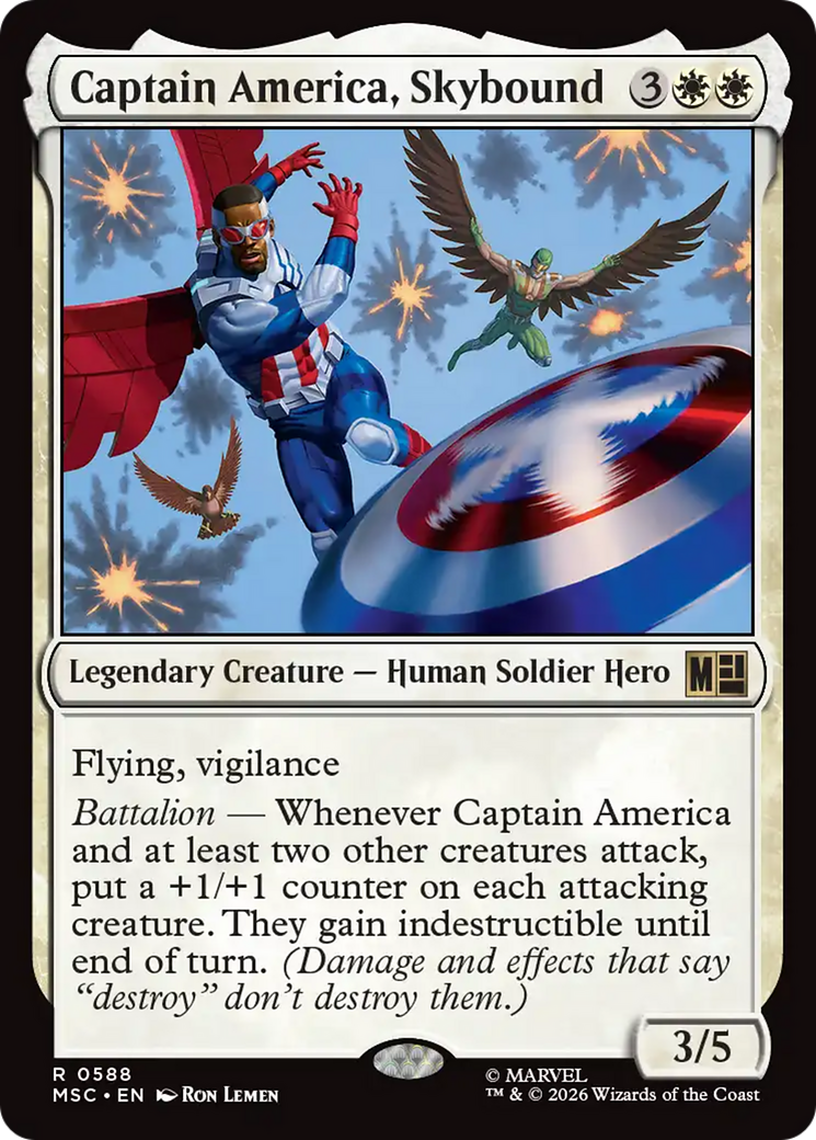 Captain America, Skybound [Marvel Super Heroes Commander] | Clutch Gaming