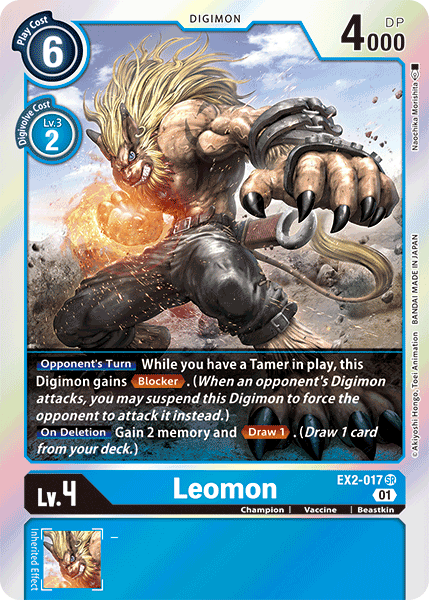 Leomon [EX2-017] [Digital Hazard] | Clutch Gaming