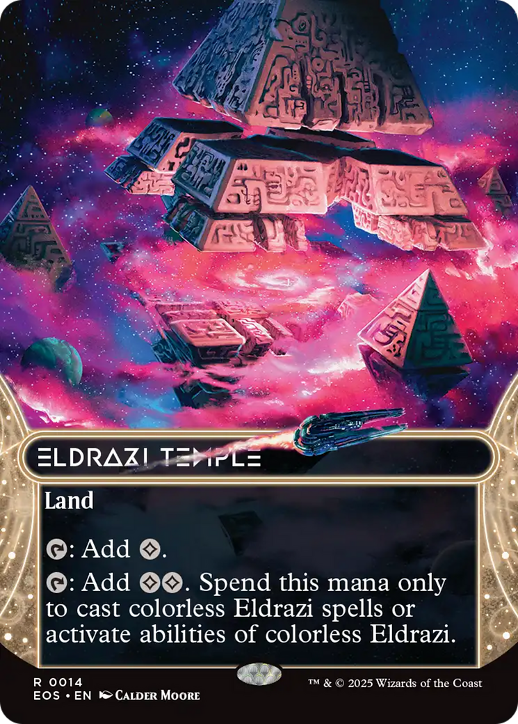 Eldrazi Temple (0014) (Borderless) [Edge of Eternities: Stellar Sights] | Clutch Gaming