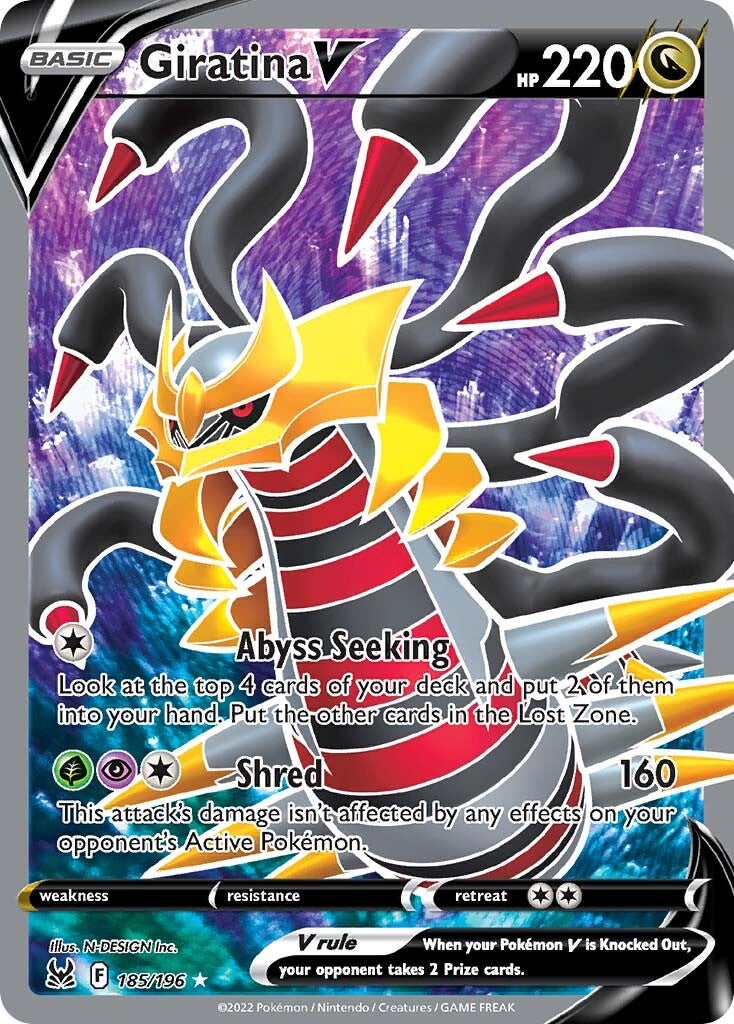 Giratina V (185/196) [Sword & Shield: Lost Origin] | Clutch Gaming