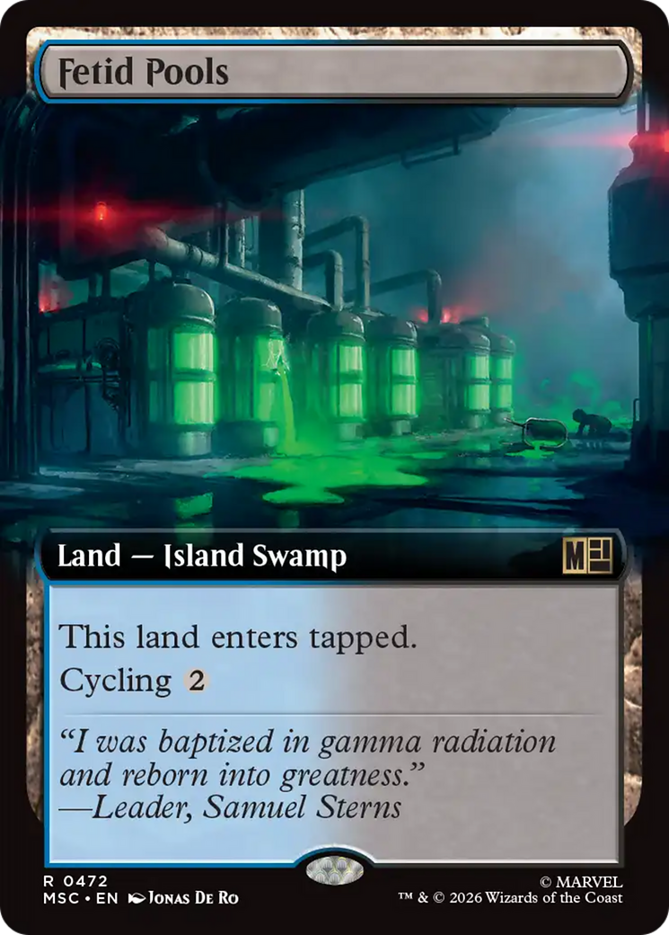 Fetid Pools (Extended Art) [Marvel Super Heroes Commander] | Clutch Gaming