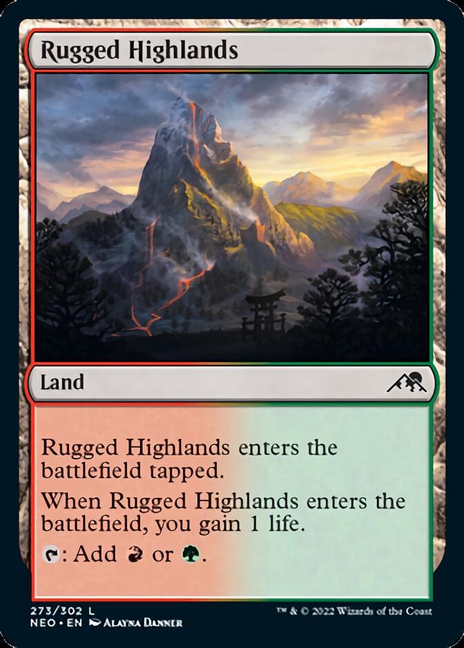 Rugged Highlands [Kamigawa: Neon Dynasty] | Clutch Gaming