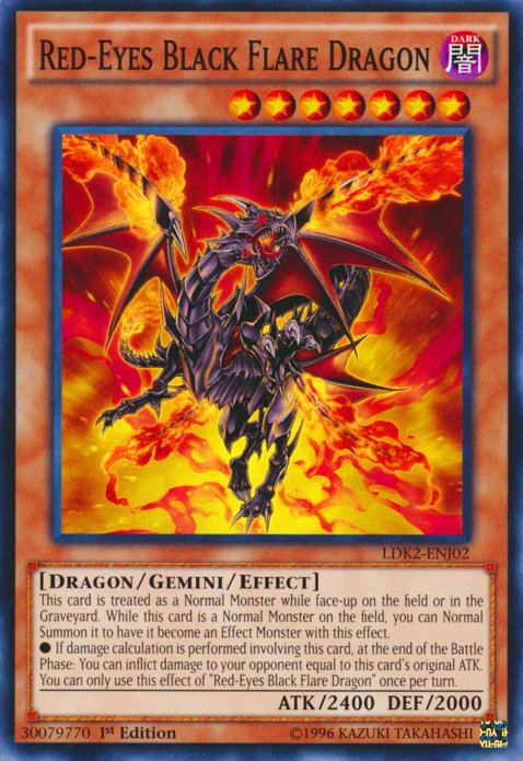 Red-Eyes Black Flare Dragon [LDK2-ENJ02] Common | Clutch Gaming