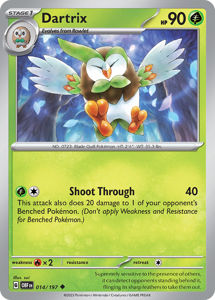 Dartrix (014/197) [Scarlet & Violet: Obsidian Flames] | Clutch Gaming