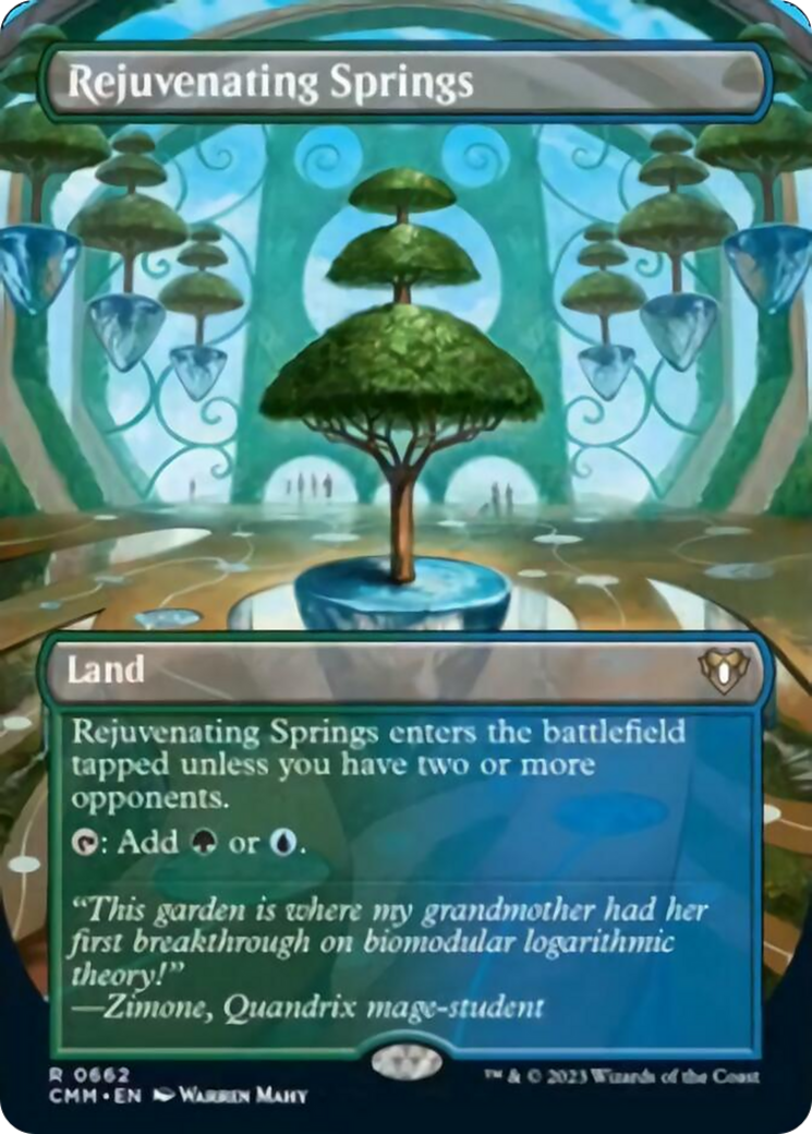 Rejuvenating Springs (Borderless Alternate Art) [Commander Masters] | Clutch Gaming