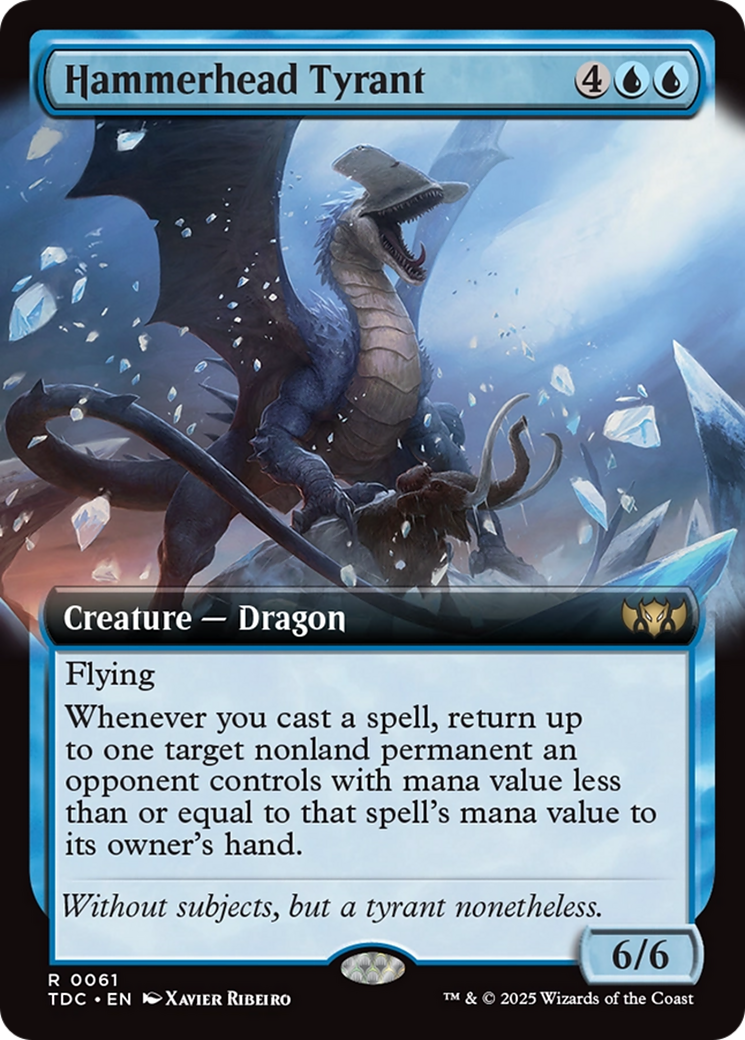 Hammerhead Tyrant (Extended Art) [Tarkir: Dragonstorm Commander] | Clutch Gaming