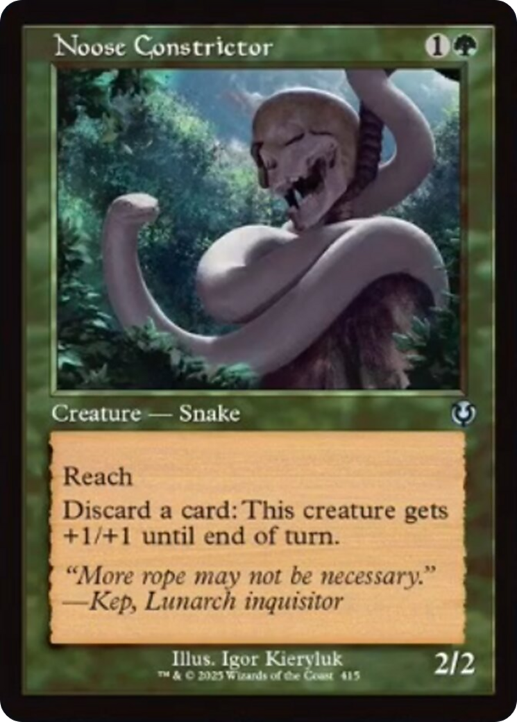 Noose Constrictor (Retro Frame) [Innistrad Remastered] | Clutch Gaming