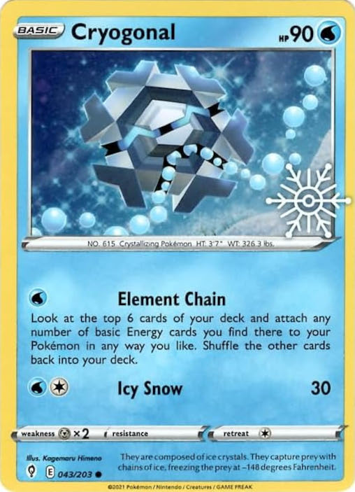 Cryogonal (043/203) (Holiday Calendar) [Sword & Shield: Evolving Skies] | Clutch Gaming