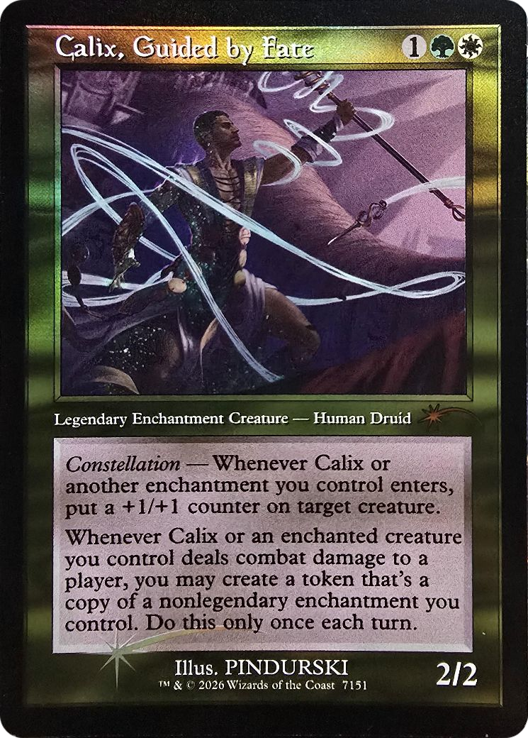 Calix, Guided by Fate (Retro Frame) [Secret Lair Drop Series] | Clutch Gaming