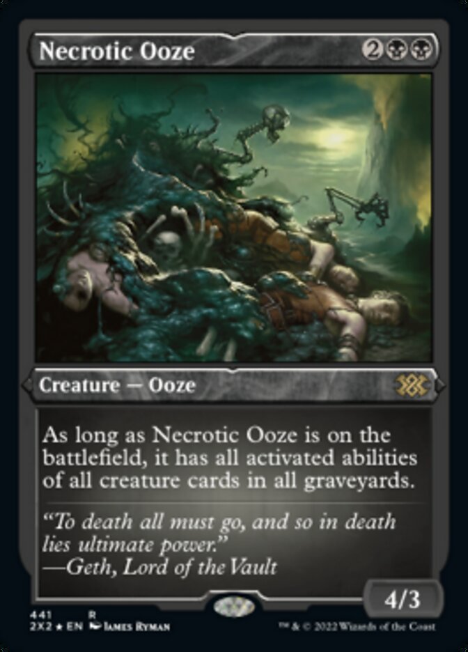 Necrotic Ooze (Foil Etched) [Double Masters 2022] | Clutch Gaming