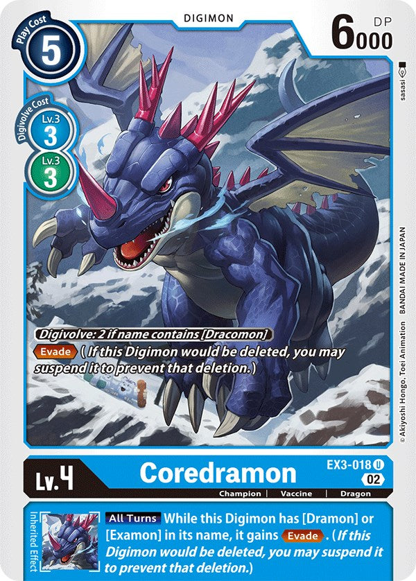 Coredramon [EX3-018] [Draconic Roar] | Clutch Gaming