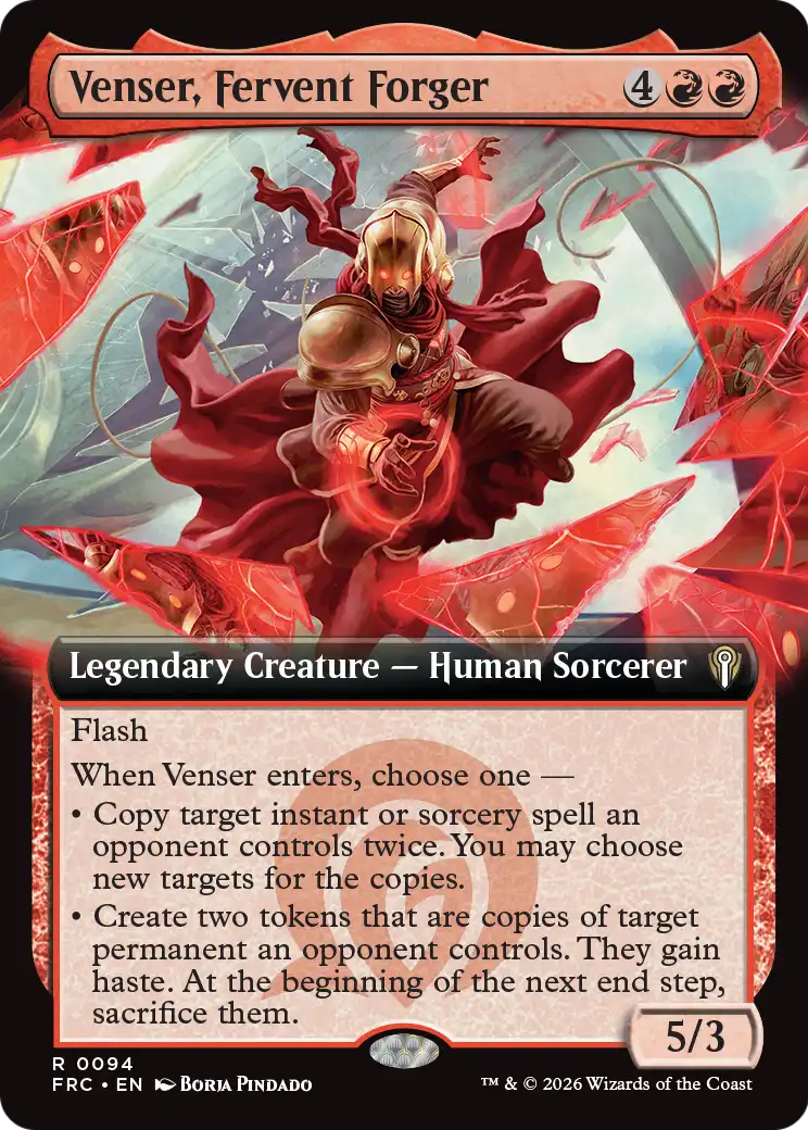 Venser, Fervent Forger (Extended Art) [Reality Fracture Commander] | Clutch Gaming
