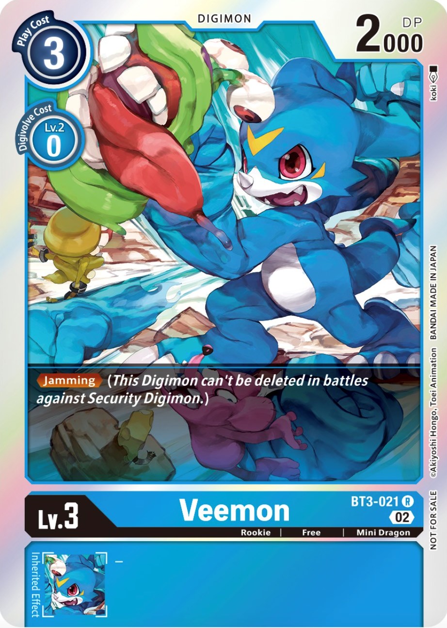 Veemon [BT3-021] (Official Tournament Pack Vol.8) [Release Special Booster Promos] | Clutch Gaming