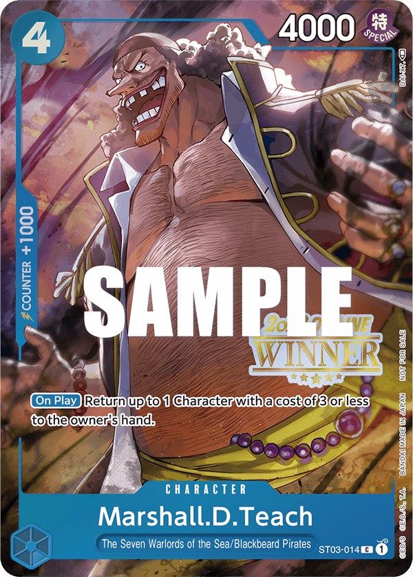 Marshall.D.Teach (Offline Regional 2023) [Winner] [One Piece Promotion Cards] | Clutch Gaming