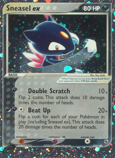 Sneasel ex (103/109) [EX: Ruby & Sapphire] | Clutch Gaming