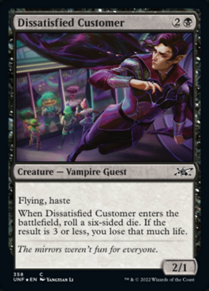 Dissatisfied Customer (Galaxy Foil) [Unfinity] | Clutch Gaming
