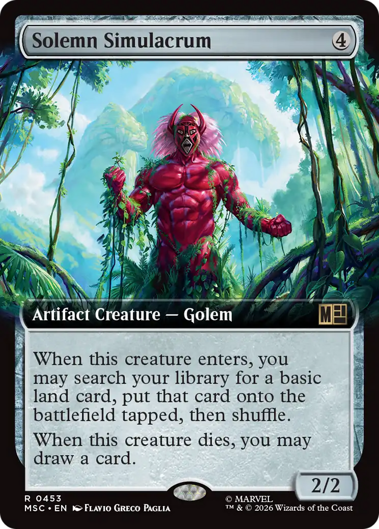 Solemn Simulacrum (Extended Art) [Marvel Super Heroes Commander] | Clutch Gaming