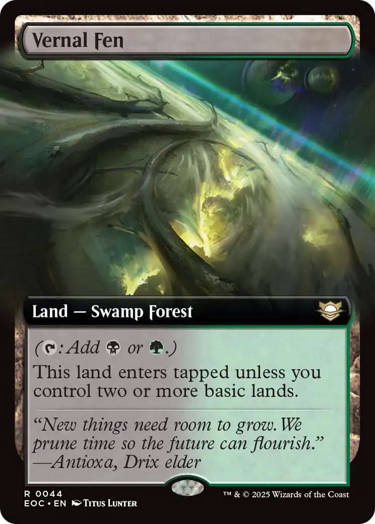 Vernal Fen (Extended Art) [Edge of Eternities Commander] | Clutch Gaming
