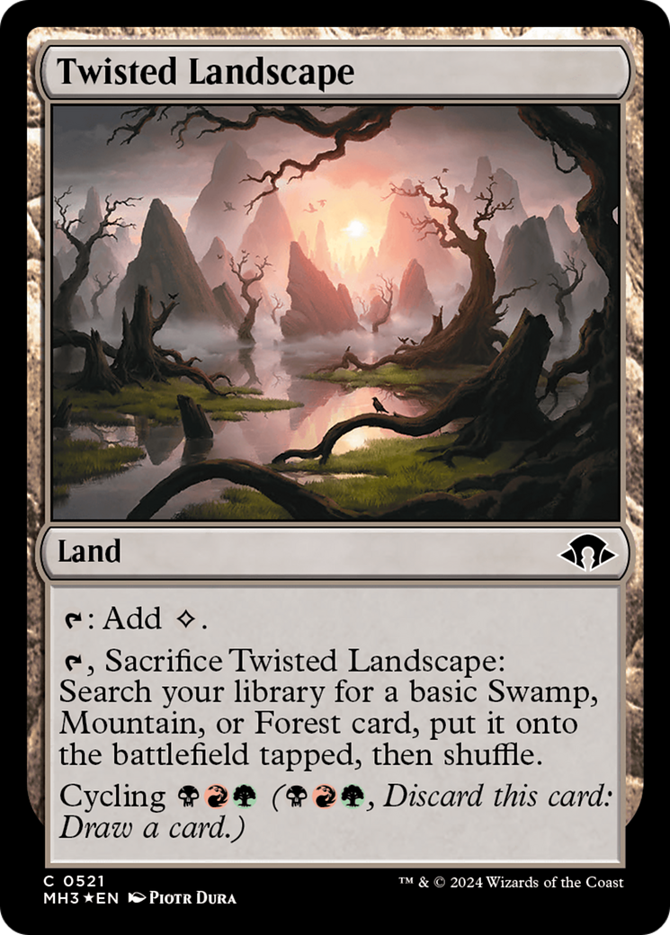 Twisted Landscape (Ripple Foil) [Modern Horizons 3] | Clutch Gaming