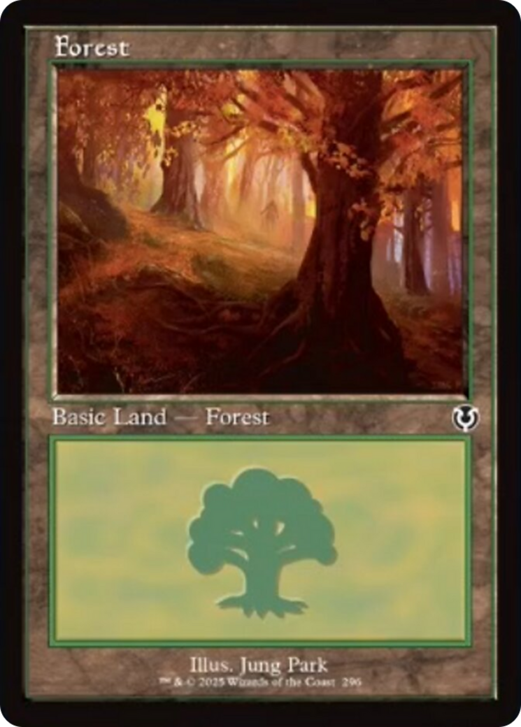 Forest (296) (Retro Frame) [Innistrad Remastered] | Clutch Gaming