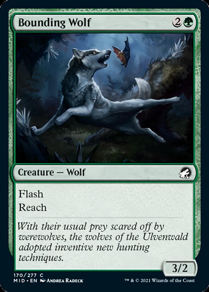 Bounding Wolf [Innistrad: Midnight Hunt] | Clutch Gaming