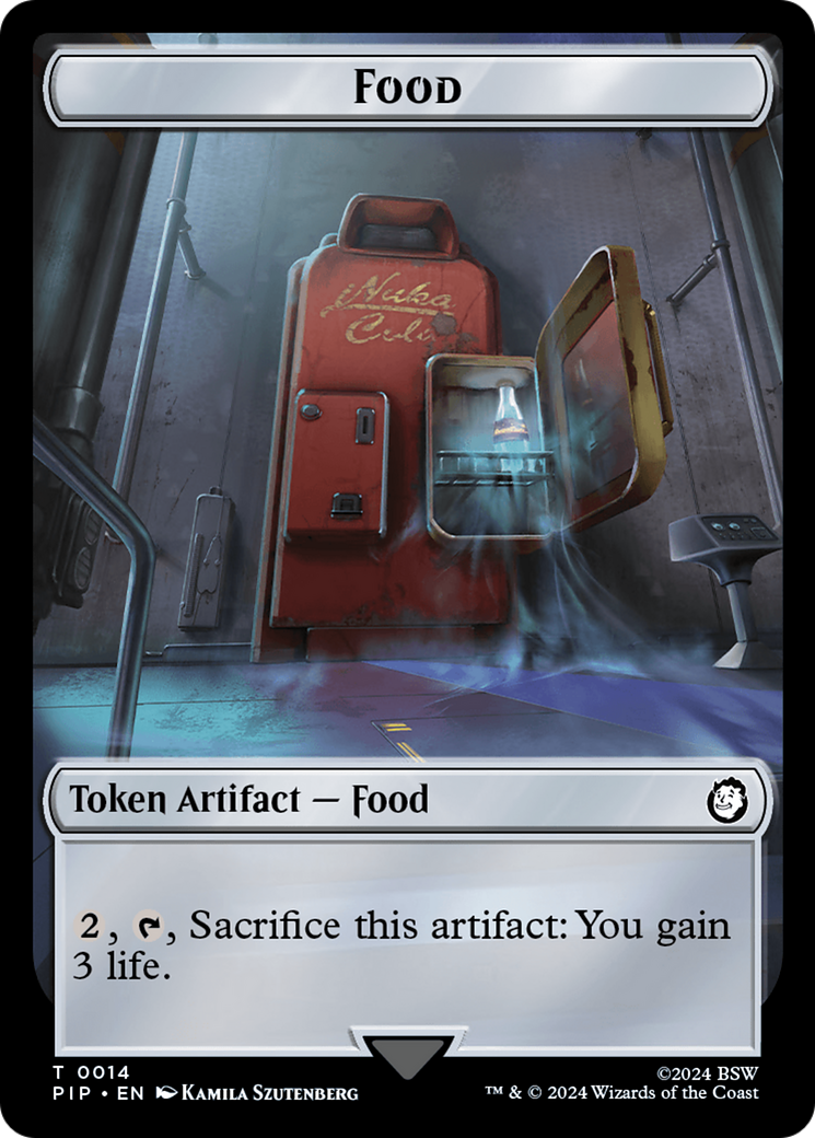 Food (0014) // Soldier (0004) Double-Sided Token [Fallout Tokens] | Clutch Gaming