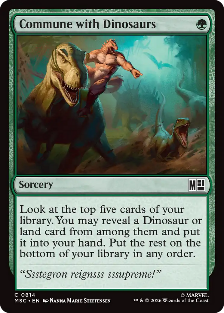 Commune with Dinosaurs [Marvel Super Heroes Commander] | Clutch Gaming